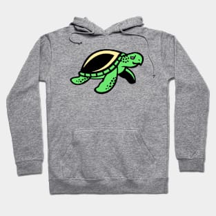 Green Chill Turtle Logo Hoodie